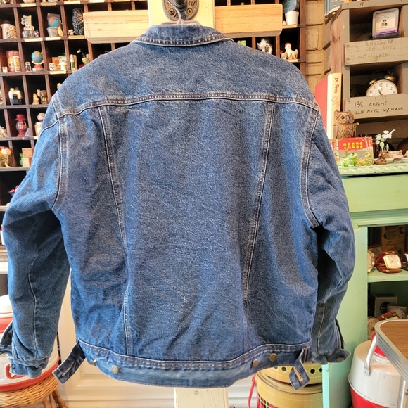 Wrangler denim and faux shearling coat - Picture 4 of 4